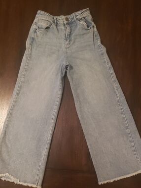 Copper Key Light Blue Wide-Leg Kids Jeans